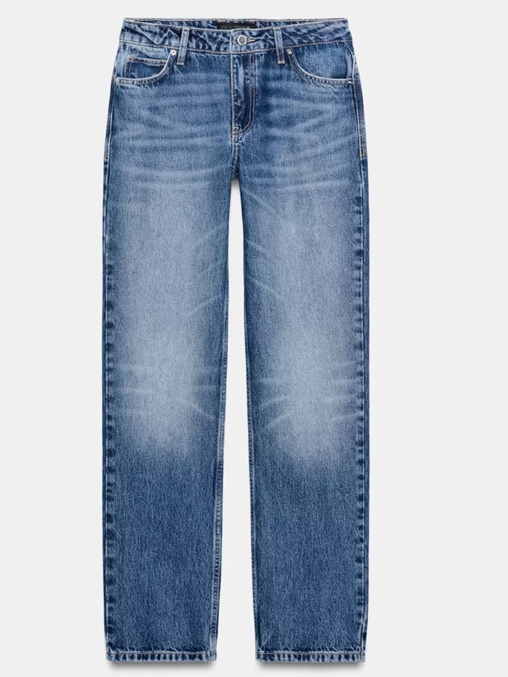 Zara LOW RISE STRAIGHT JEANS